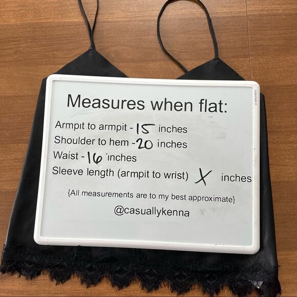 Bershka | Black Vegan Faux Leather Lace Trim Camisole Tank Cami Top Spaghetti XS - Picture 4 of 8